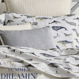 Pottery Barn "Sea Pod" XL Twin Size organic Sheets